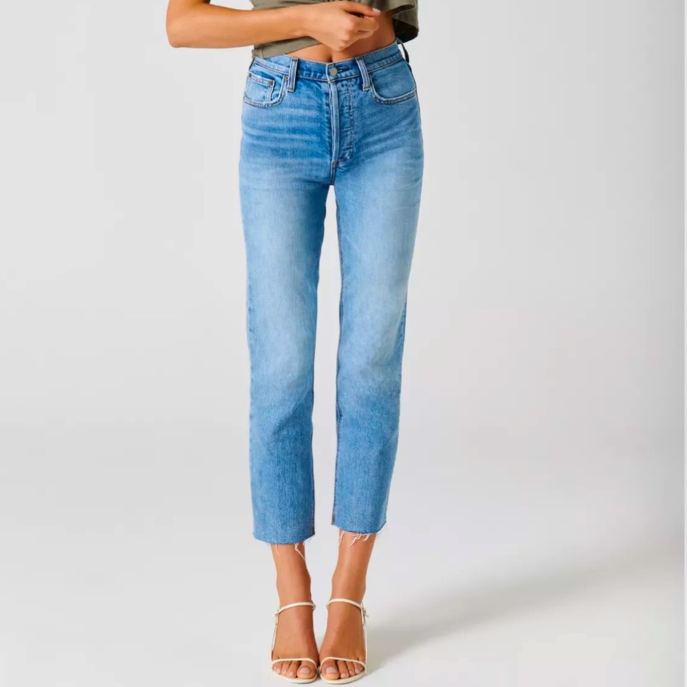 Aritzia jeans the arlo high rise straight